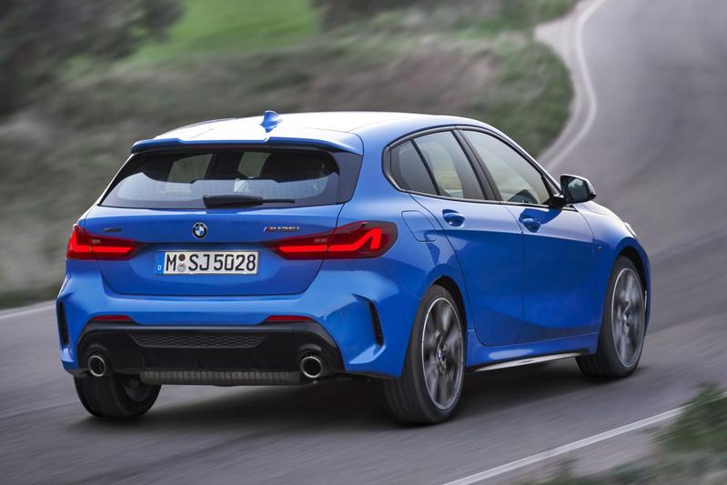 BMW 1-serie 2019+ blauw rear