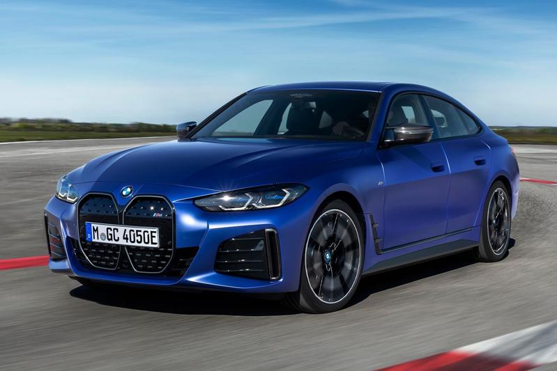 BMW i4 2021 blue front