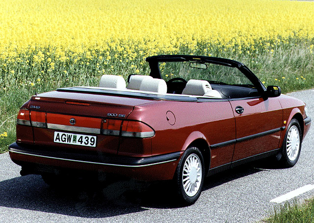 Saab 900 Cabrio softtop Rear