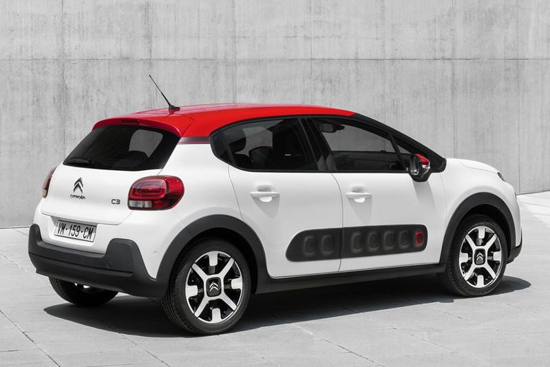 Citroen C3 2016+ white rear