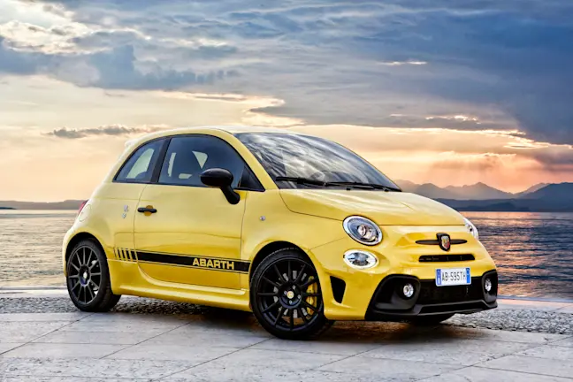 Abarth 595 yellow side