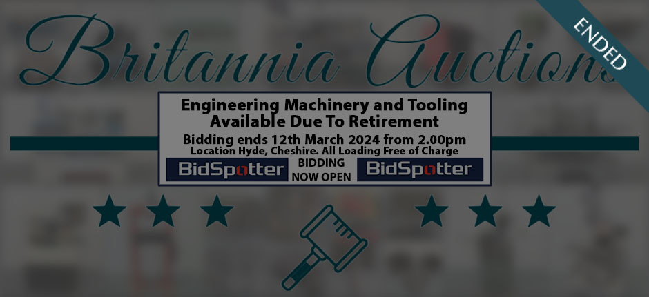 Engineering Machinery and Tooling Available Due To Retirement