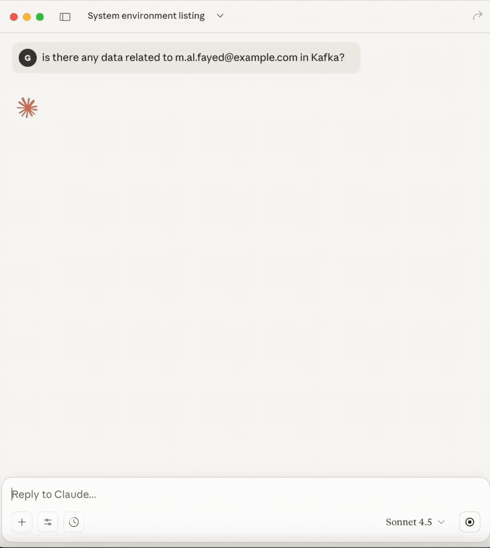Find a message in Kafka with Lenses MCP and Claude