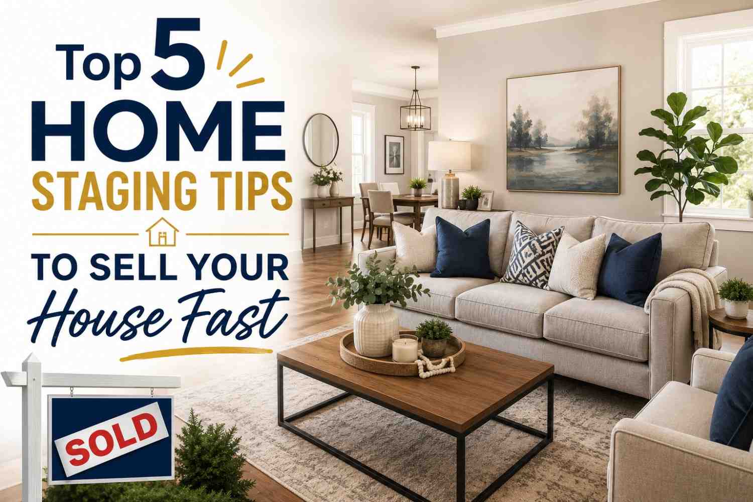 Top 5 Home Staging Tips to Sell Your House Fast