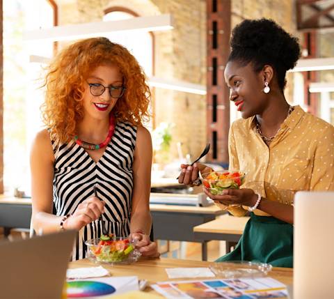 DDfB - Ideal Corporate Meal Benefits Provider - Two Women