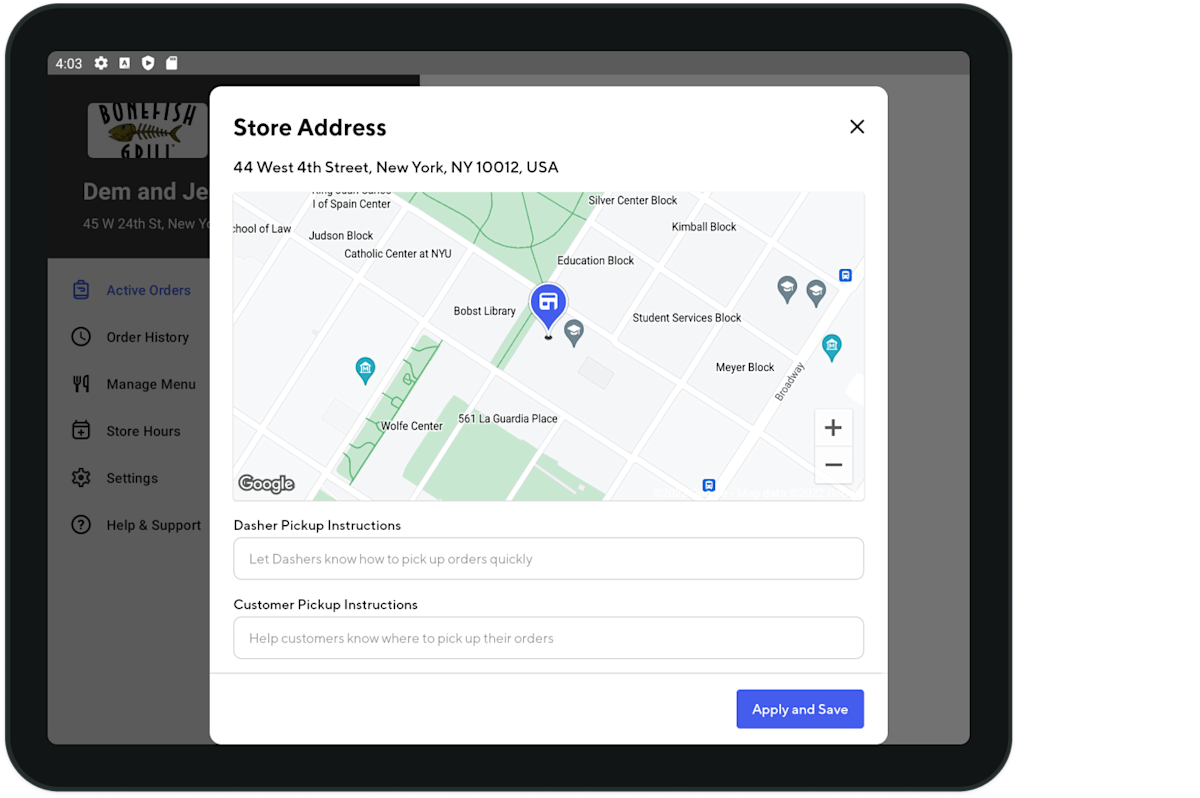 Mx Blog Food Truck Store Address tablet