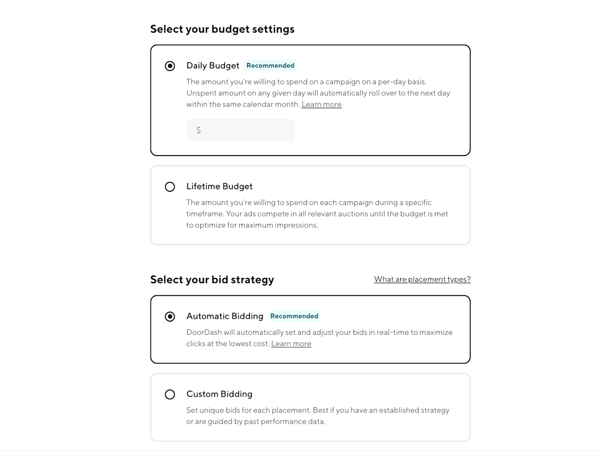 Ads Blog - How To Guides - Launch a Sponsored Product Campaign - select bidding strategy image