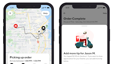Post-checkout tipping