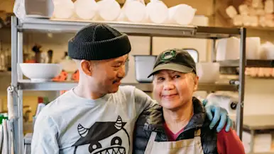 Tee Tran and Tina Le at Monster Pho