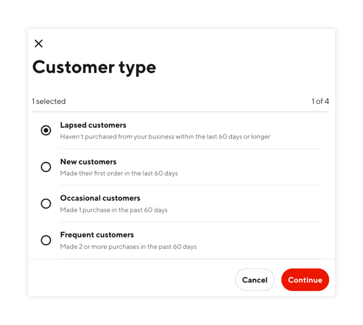 sms campaigns for restaurants customer type segmentation
