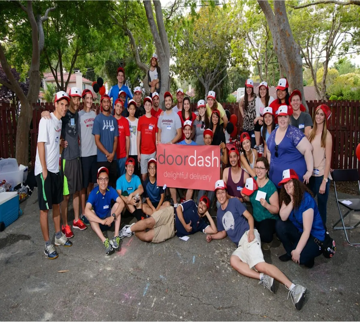 A celebration of our very first Dashiversary as a company, which was celebrated at a park in Palo Alto.