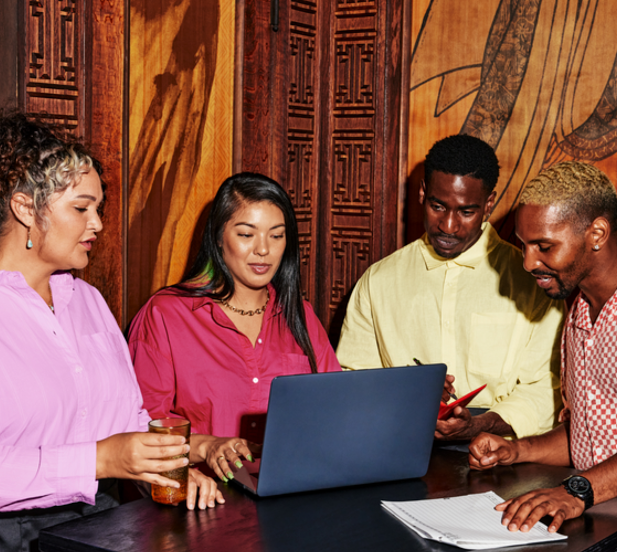 restaurant email marketing merchants on laptop