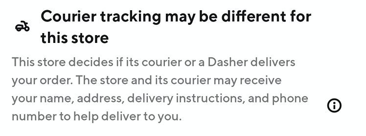 Self-Delivery courier tracking