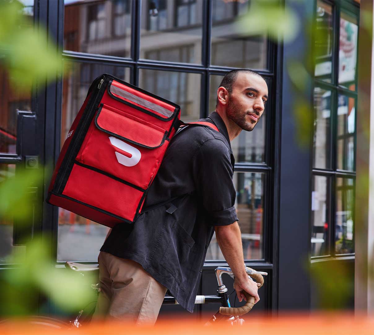 Bike dasher with bag