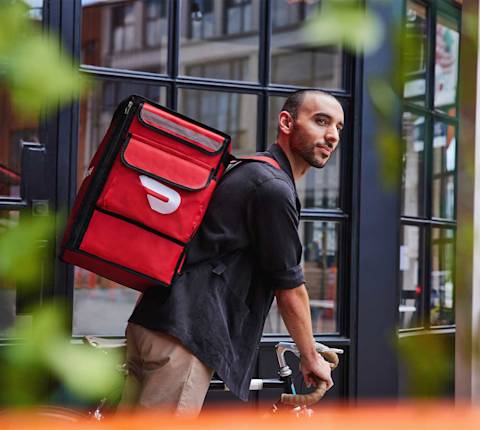 Bike dasher with bag