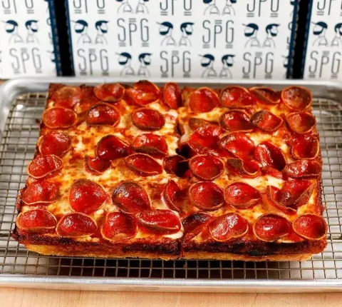 Square Pie Guys - pepperoni pizza