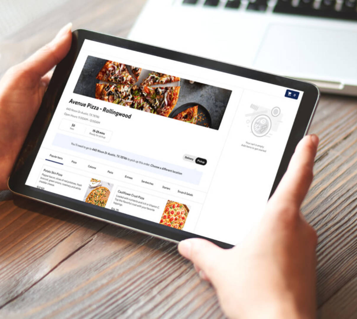 restaurant website design