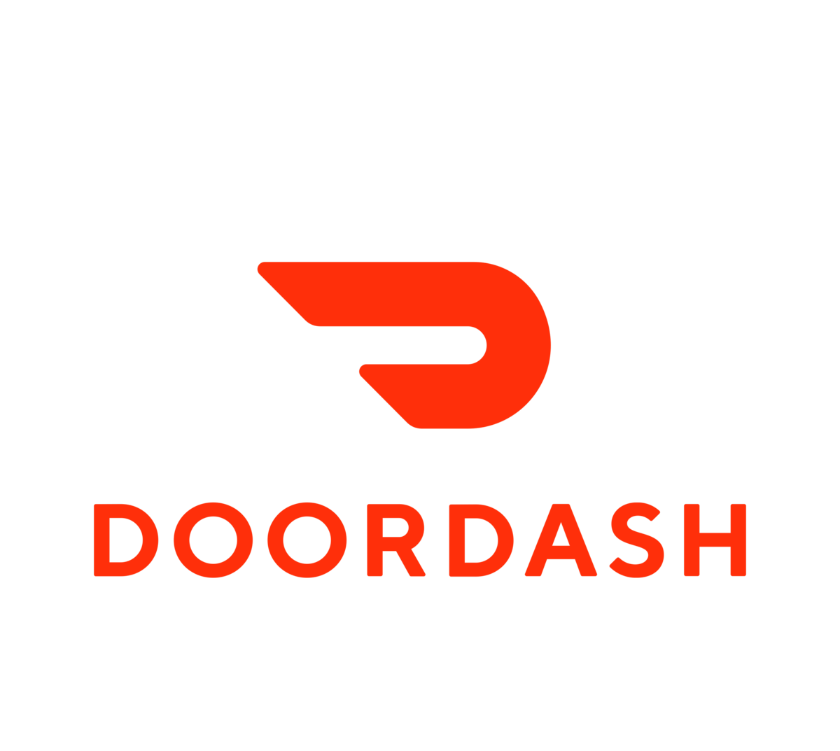 DoorDash logo for newsrooms