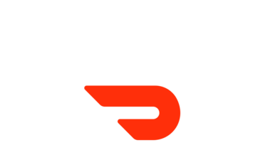DoorDash logo for newsrooms