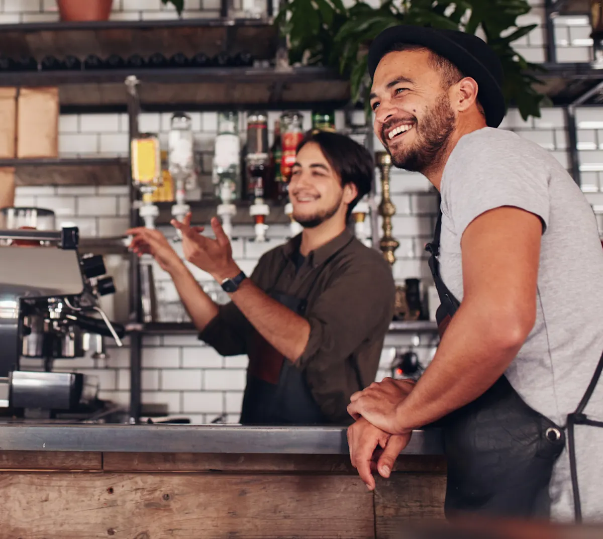 restaurant employees at work
