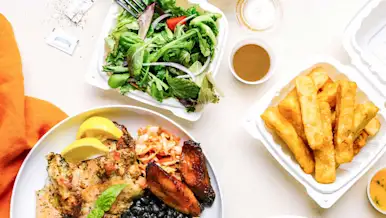 Mx Blog - Master Restaurant Food Photography with These Flat Lay Tips and Templates - prepared meal on plate