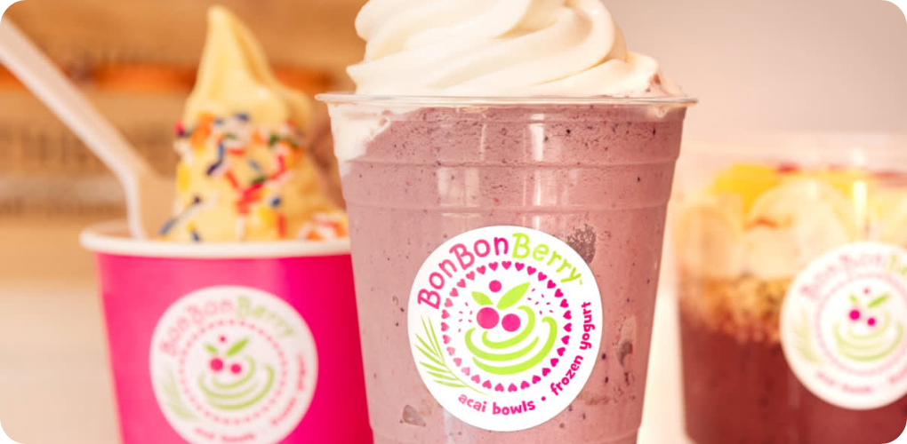 Frozen yogurt and acai bowls