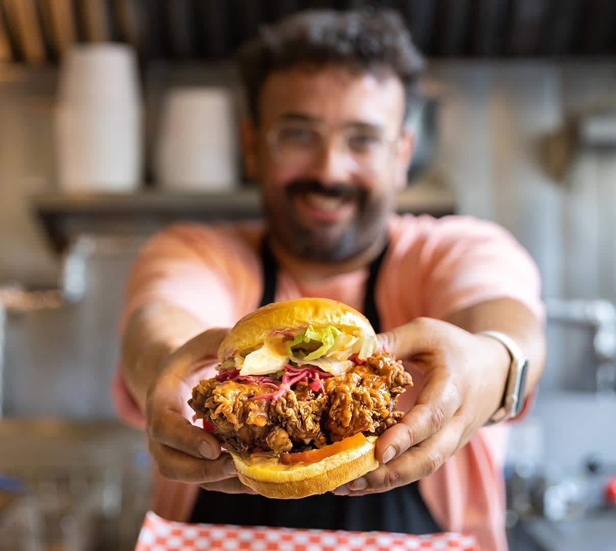 Roch Le Coq partners with DoorDash for delivery and pickup, third-party and first-party orders.