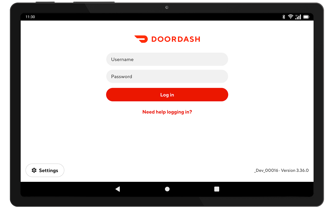 Mx - Learning Center - Tablet Log In Screen