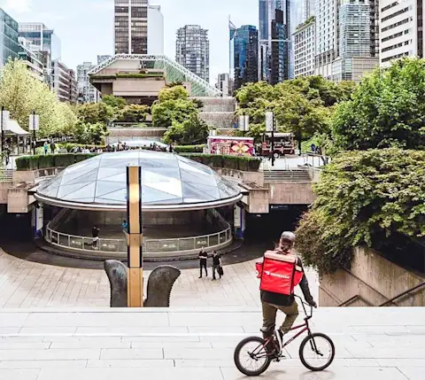 Bike Dasher in the city