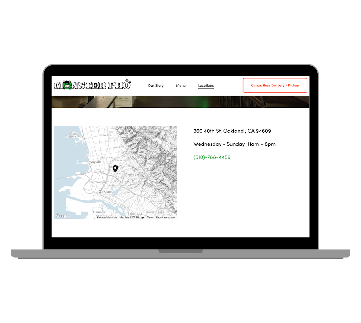 Embedded map