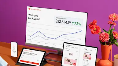 Mx - Commerce platform - Illustration of computers