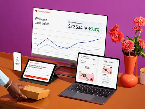 Mx - Commerce platform - Illustration of computers