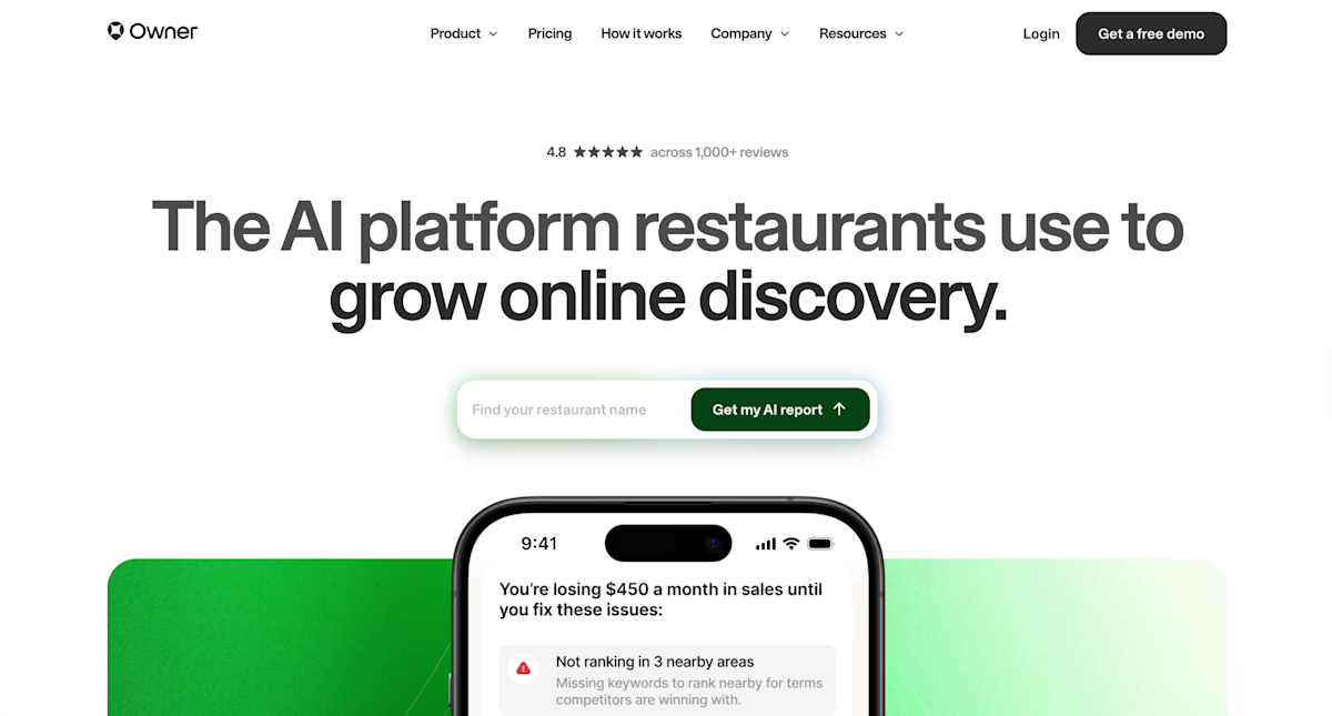 Owner Homepage