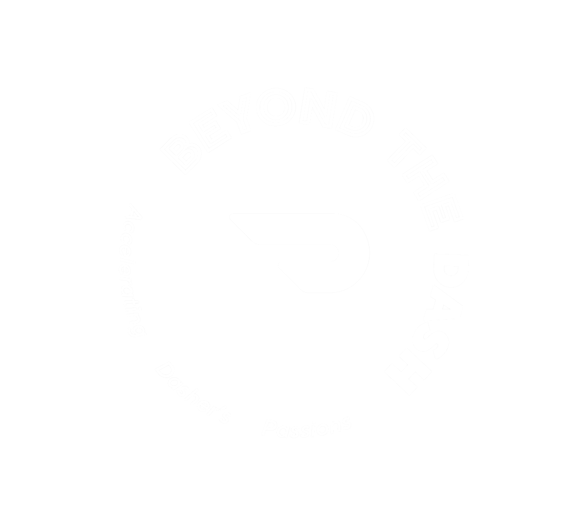 dx beyondthedash logo white png