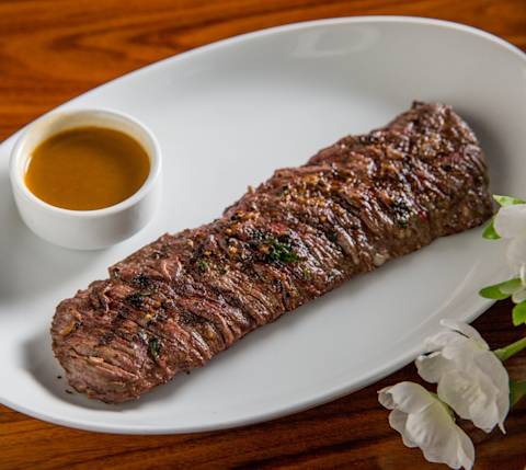 Skirt steak at STK Steakhouse