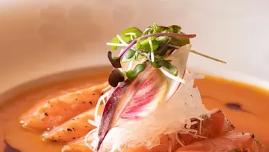 nobu - seared salmon karashi sumiso