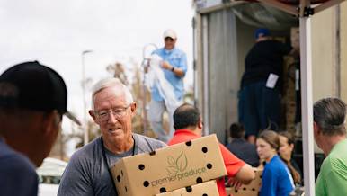 Caviar is donating $25,000 to Feeding America this month.