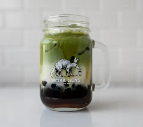 Iced matcha latte