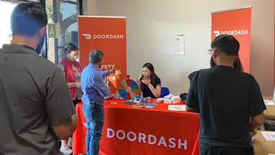 Safety Awareness Dasher Day at the Torrance DashMart, June 3: 1,000+ RSVPs, 100+ Dashers on-site, two stations.