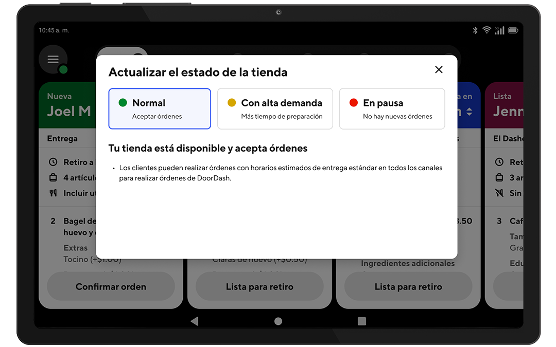 Mx - Tablet - Store Status