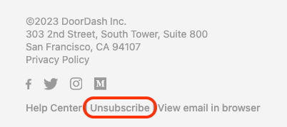 Email Unsubscribe
