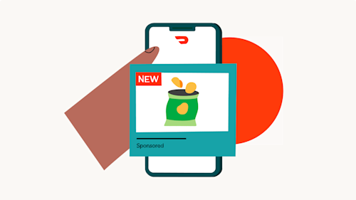 Promotion for a pack of chips on an app