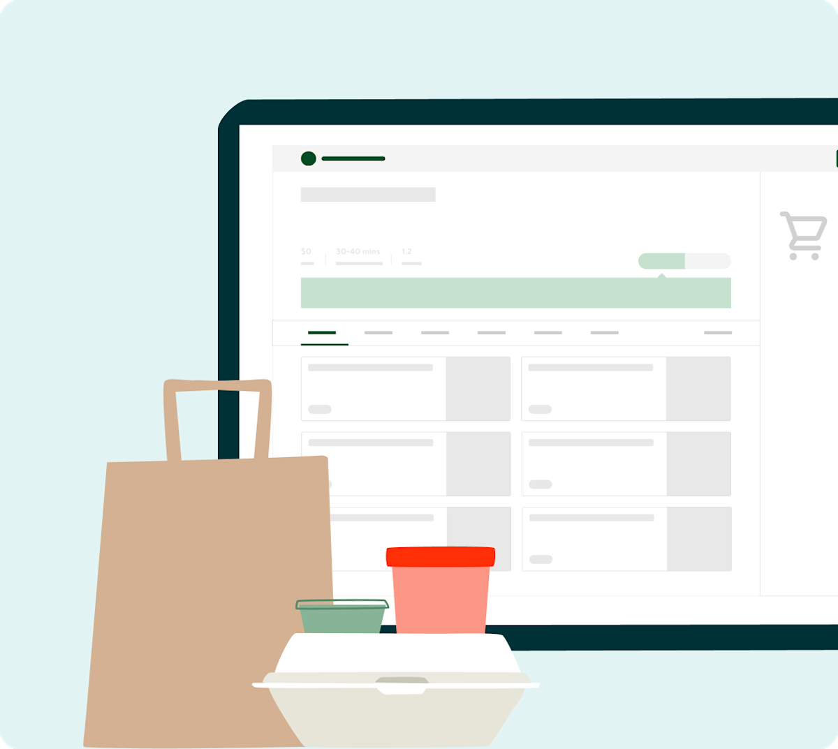 Delivery Menu laptop drive on-demand