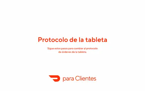 ES Tablet Switch Order Protocol