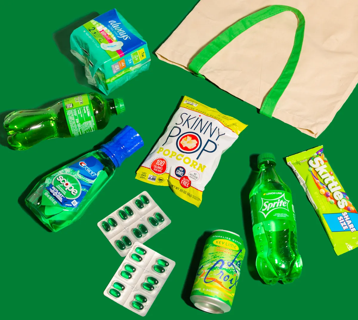Convenience Items Green Header Image