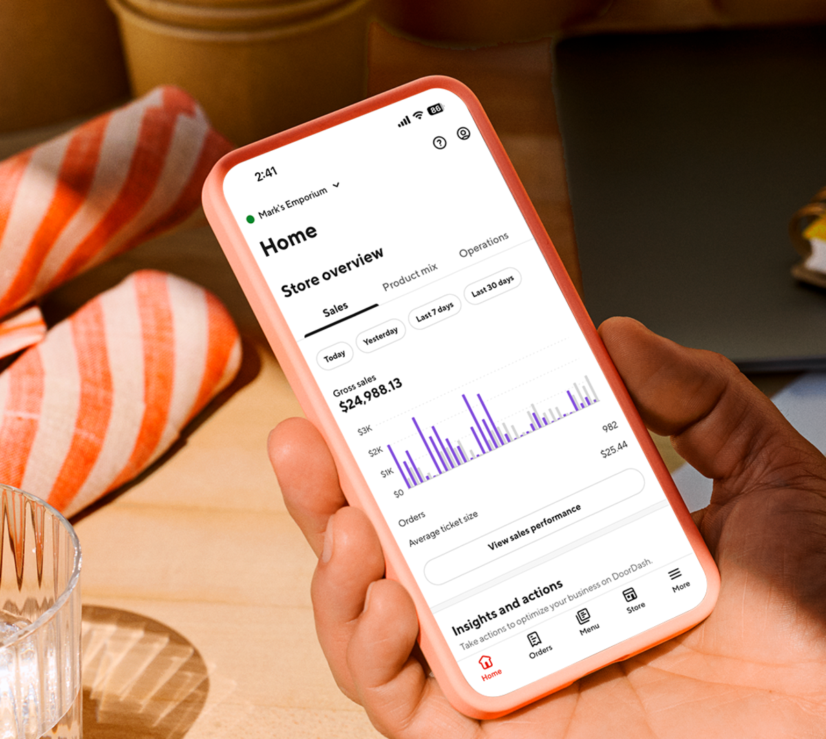 Mx - Business Manager App - Header