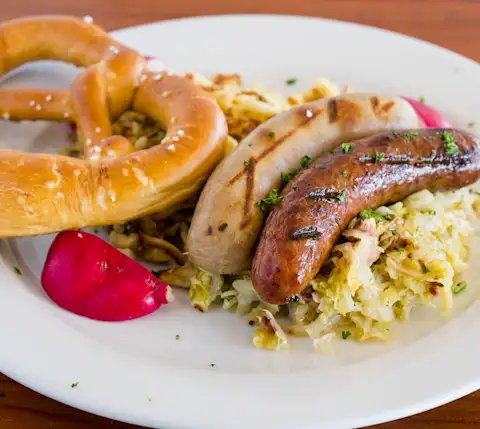WinePairingsInSF BrotzeitLokal sausageandpretzel article
