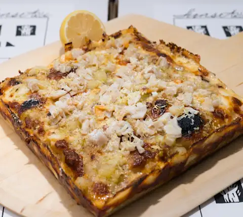 Sunset Squares Pizza - clam chowder