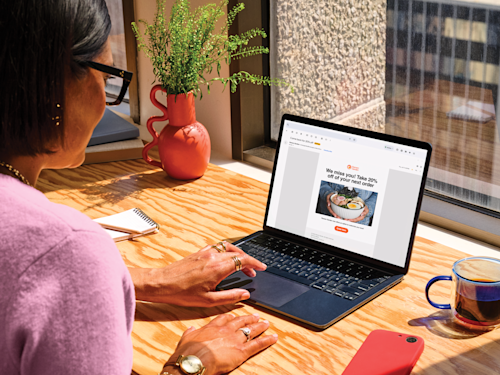 Example of a restaurant promotional email sent through DoorDash’s automated email marketing feature.