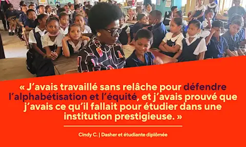 Dx Blog  - I Dash So I Can Advocate: Meet Grad Student and Non-Profit Founder Cindy C. - at the time